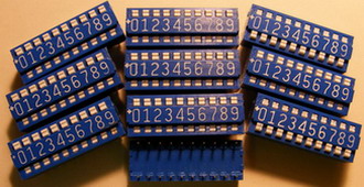 Quality Blue 10 way DIL switches