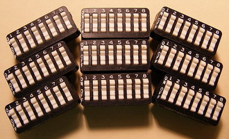 Quality AMP 8 way DIL switches
