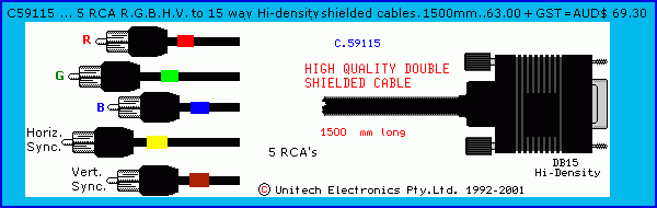 R.C.A. cables3 pricing