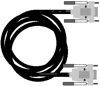 A Simple illustration of a cable with HD 15 Male connectors