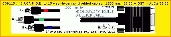 R.C.A. cables2 pricing